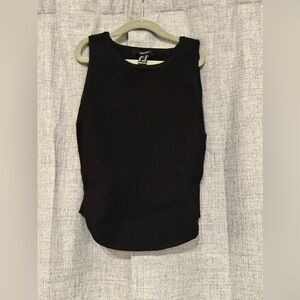Forever 21 Black Ribbed Tank Top